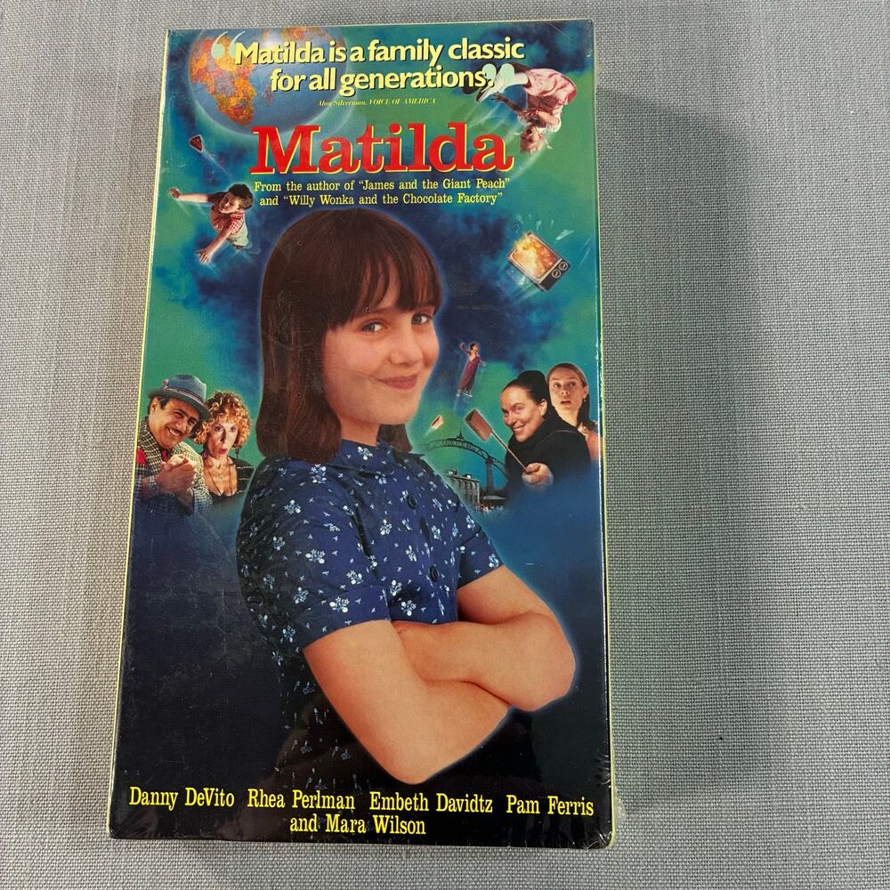 Matilda VHS 1996 Danny DeVito Mara Wilson Family Movie Sealed New